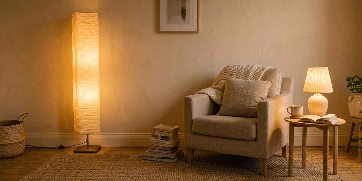 The hour a room softens